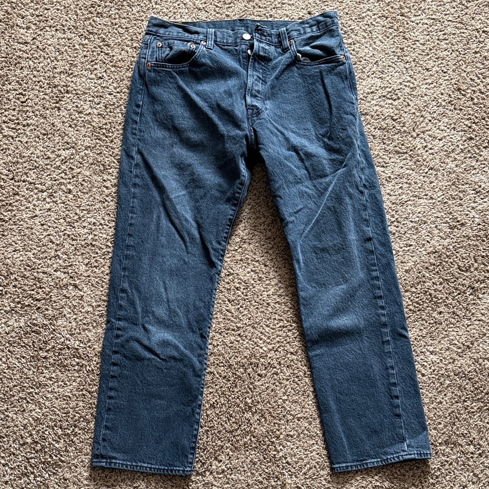 Levi's Dark Blue Straight Jeans